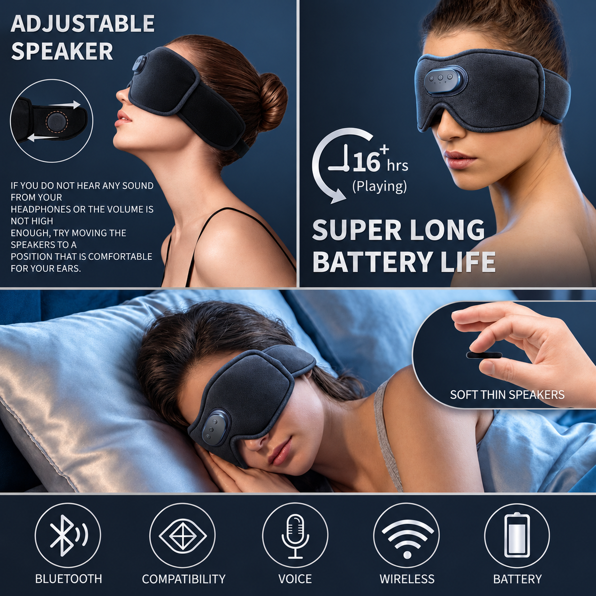 3D Bluetooth Sleep Mask